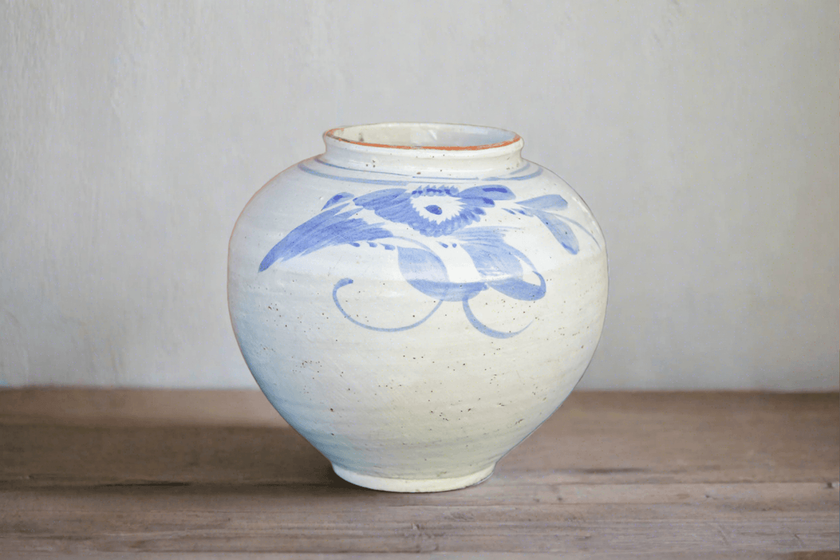 Vintage Blue and White Vase