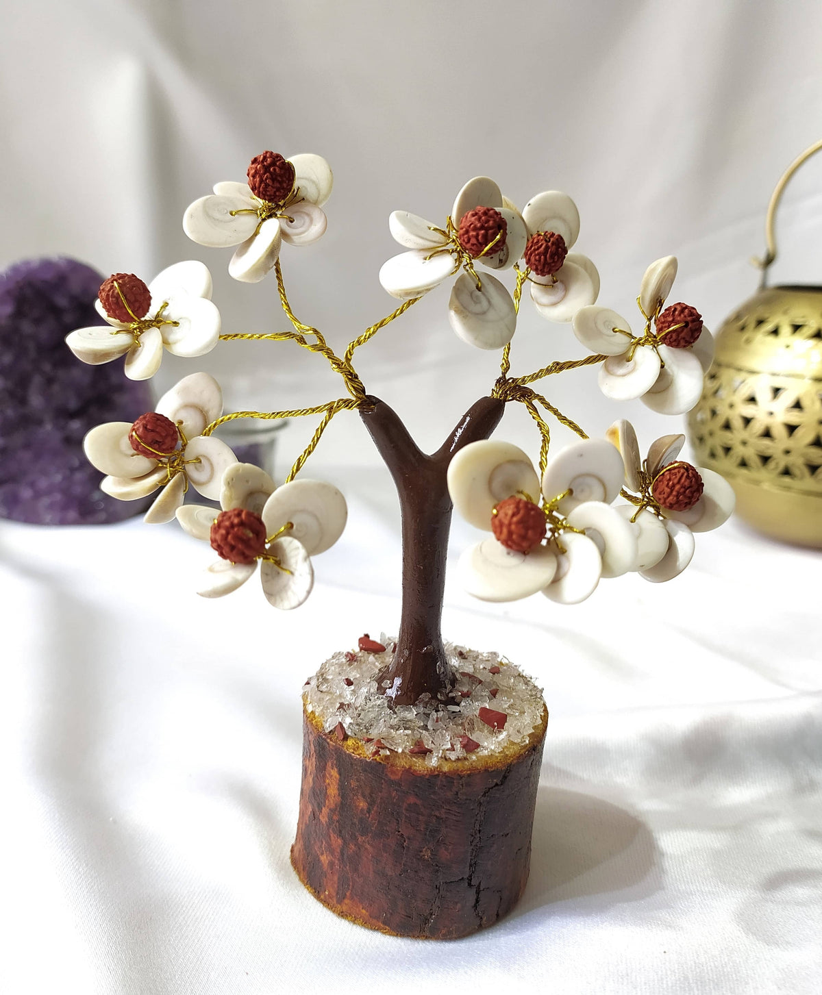 54Beads Gomati Chakra With Rudraksha Tree|Gomati Chakra Tree