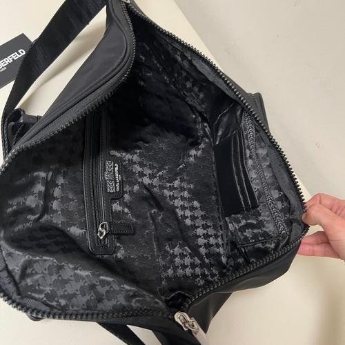 KARL LAGERFELD Paris Voyage Sling Backpack Black One Size