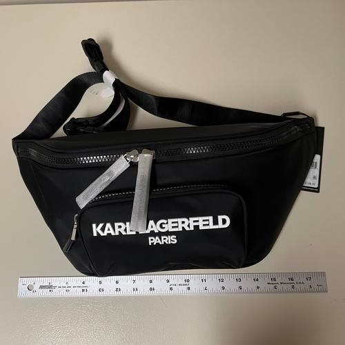 KARL LAGERFELD Paris Voyage Sling Backpack Black One Size