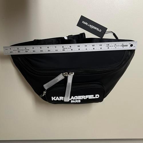 KARL LAGERFELD Paris Voyage Sling Backpack Black One Size
