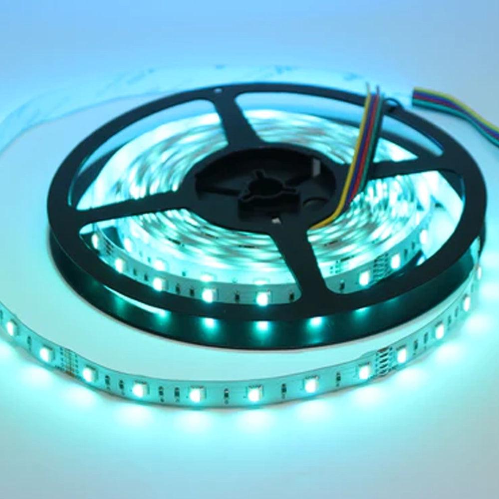 SL04 Strip Light RGB 5050 4.8W/ft 10mm DC12V Low Voltage LED Indoor IP20 UL SMD Tape Light