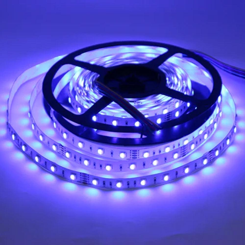 SL04 Strip Light RGB 5050 4.8W/ft 10mm DC12V Low Voltage LED Indoor IP20 UL SMD Tape Light