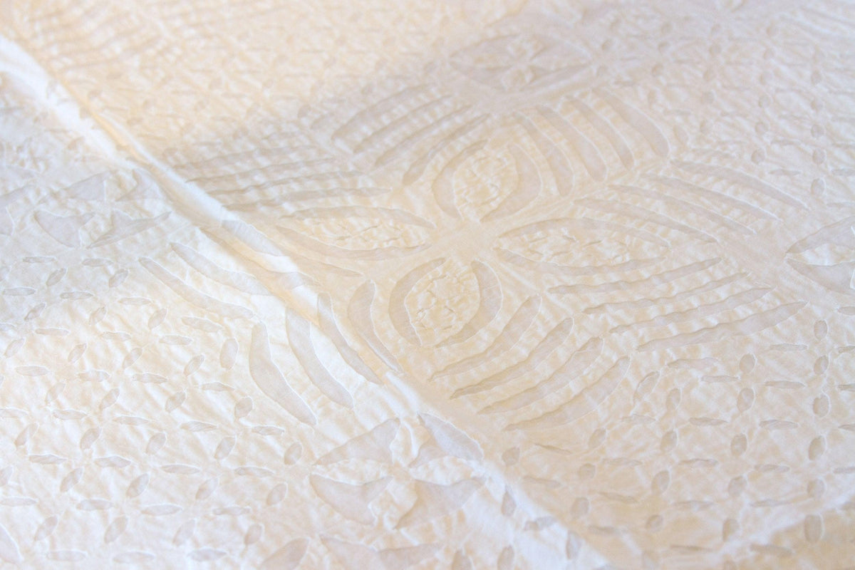 Pearl Applique Coverlet