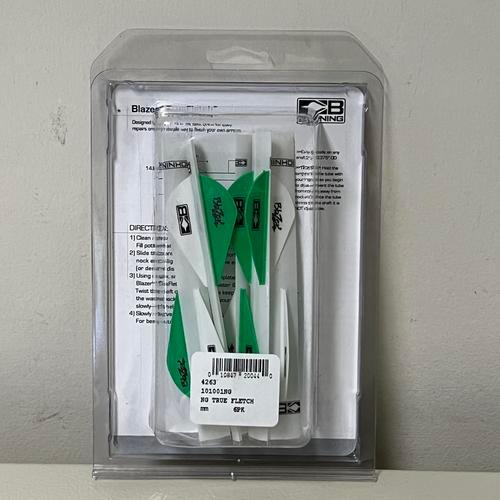 Bohning Blazer Quickfletch (6-Pack), Neon Green,White