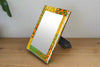 Paper Mache Floral Mirror Frame