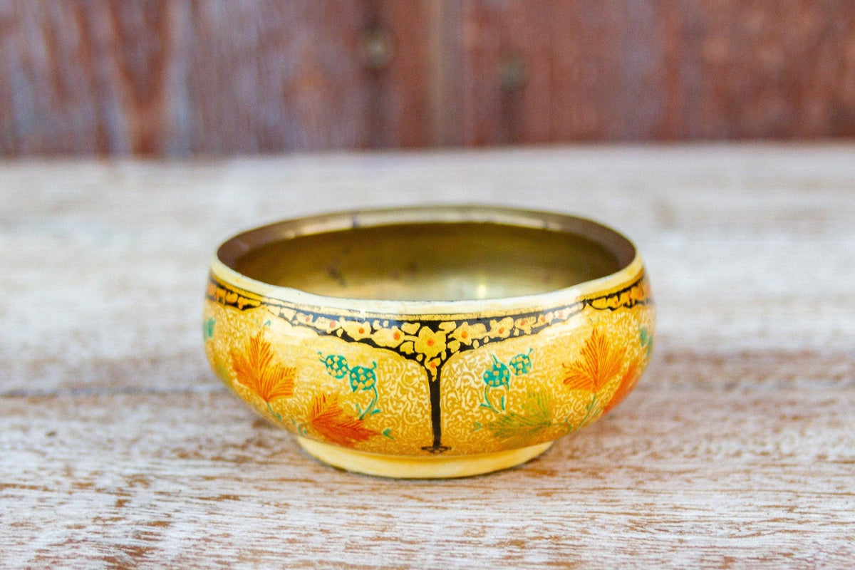 Fine Kashmiri Brass Lined Bowl