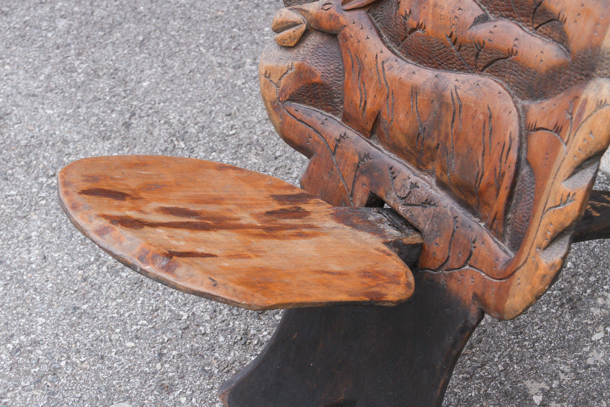 Late 20th Century African Tribal Elephant Chair