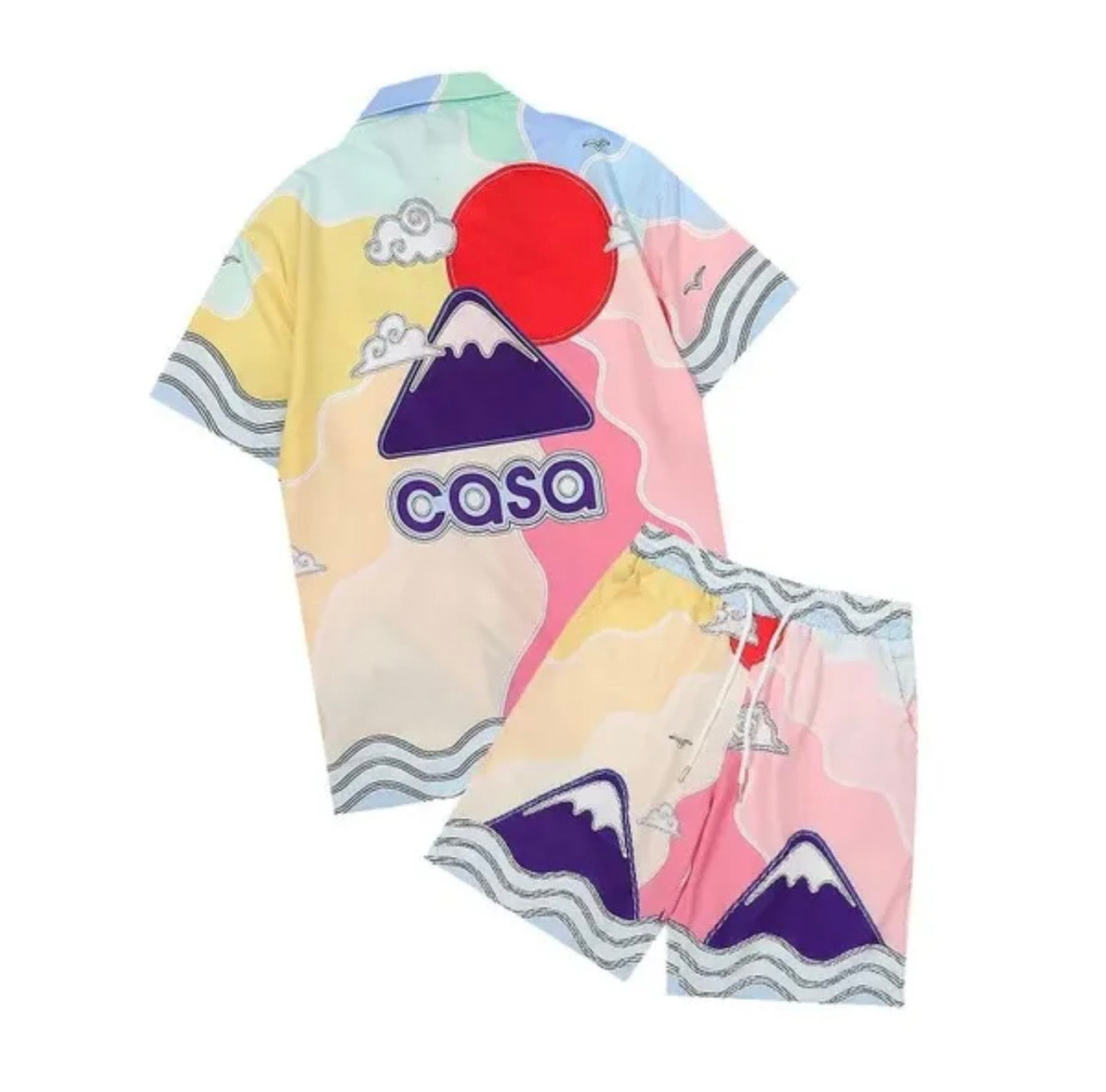Men two piece luxury trendy summer fashion sets