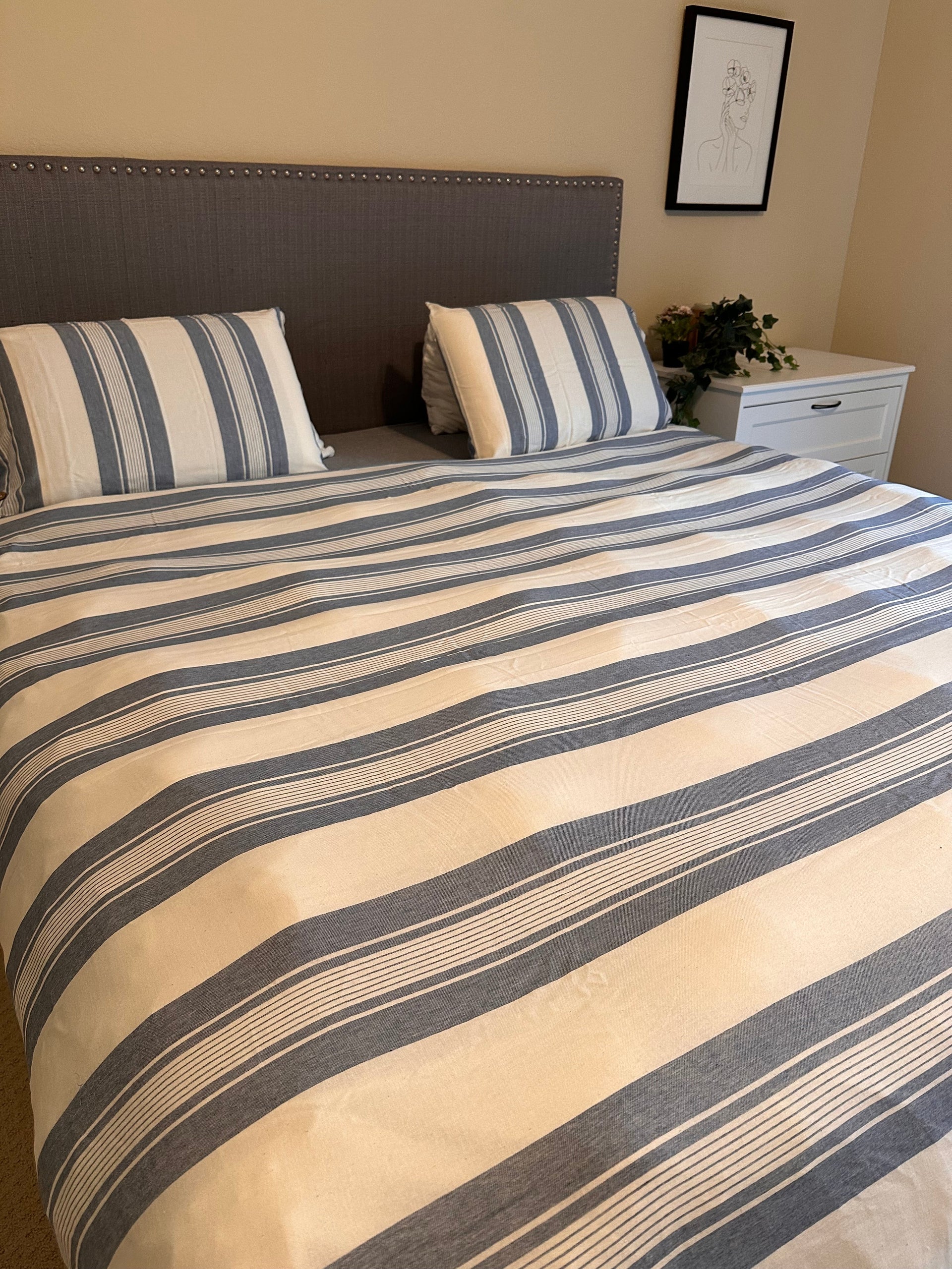 Cotton Duvet Set With Pillow Shams