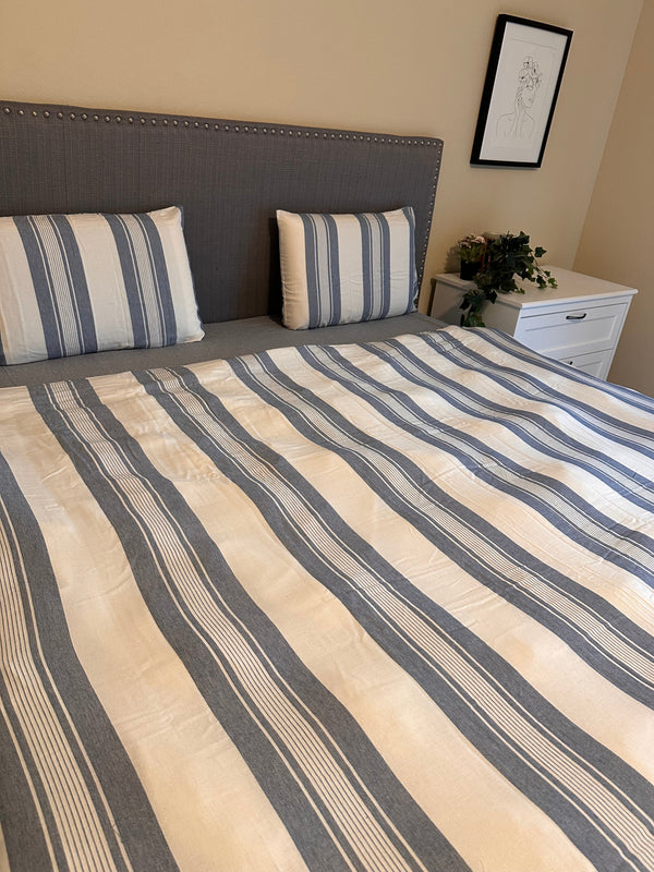 Cotton Duvet Set With Pillow Shams