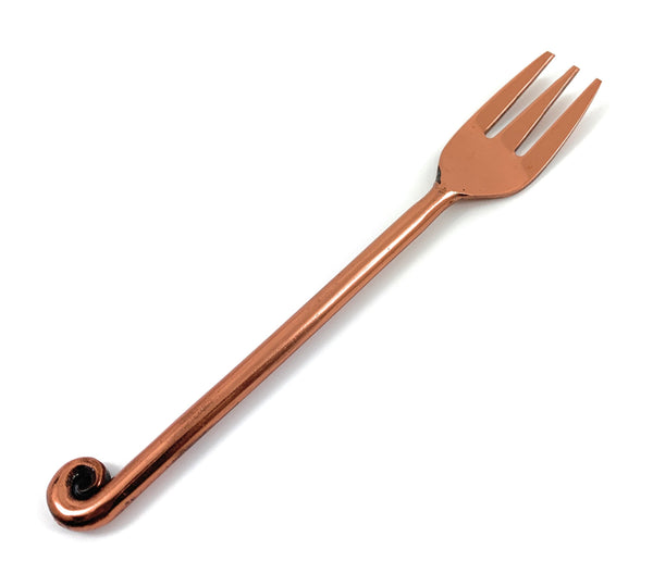 Vibhsa Copper Finish Appetizer Forks Set of 6