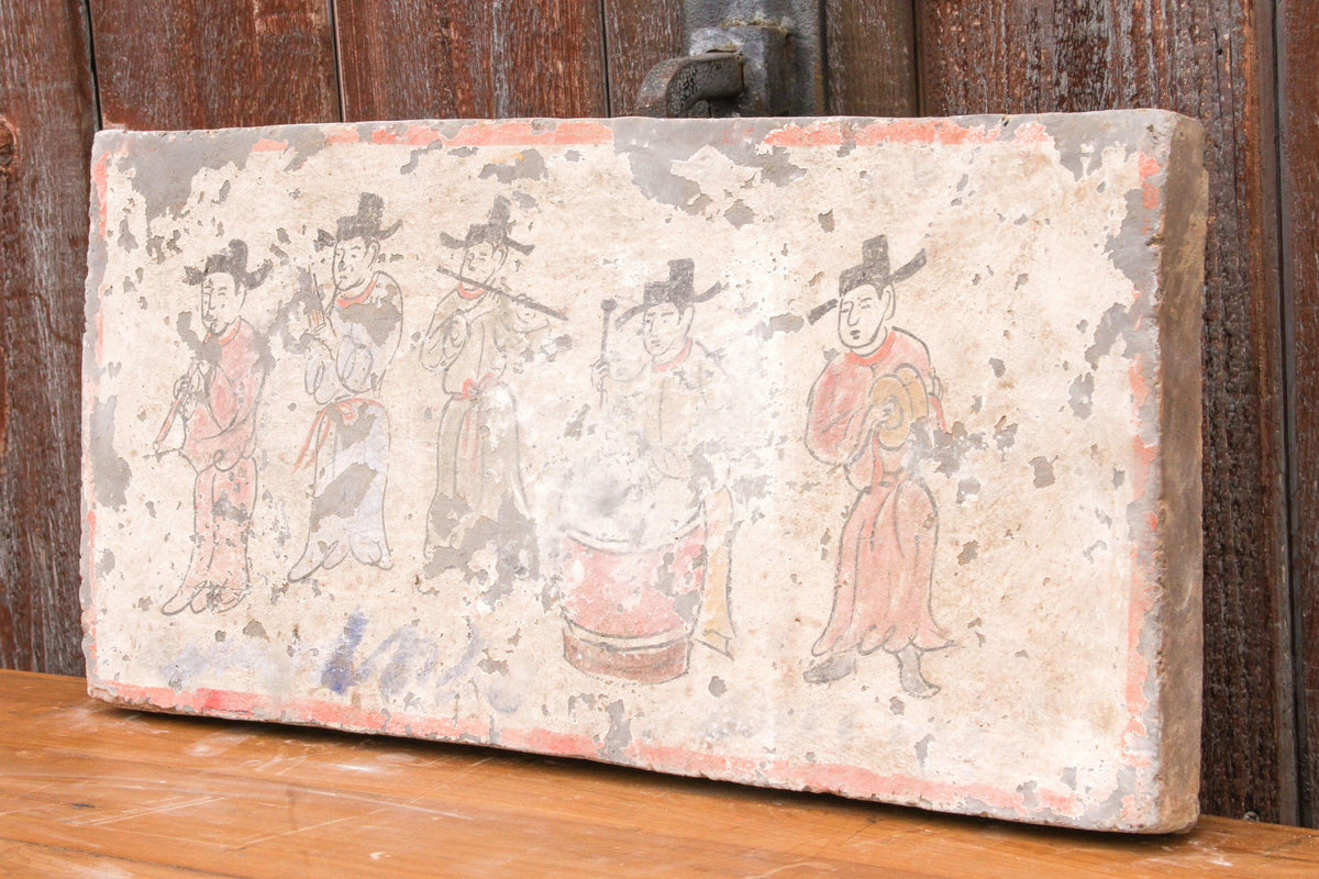 Hand-painted Musical Liao Dynasty Style Mural Tile