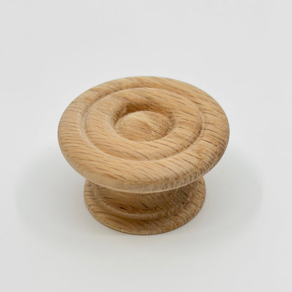Round Oak Cabinet Knob 