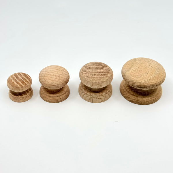 Round Oak Cabinet Knob 