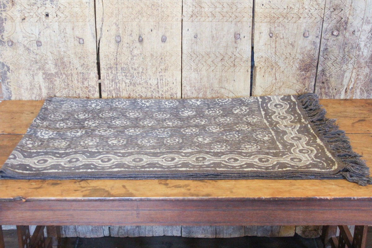 Sun Taupe Batik Throw