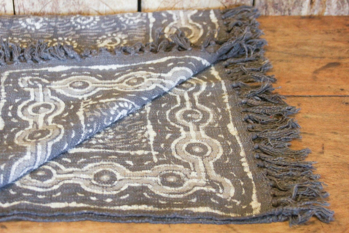 Sun Taupe Batik Throw