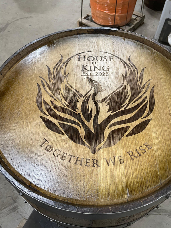Premium Whiskey Barrel Cabinet