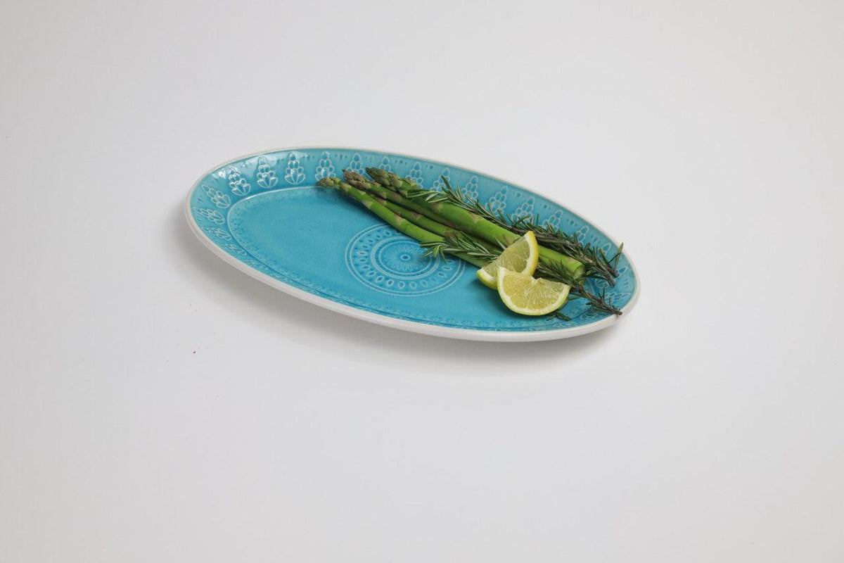 Fez  Stoneware Oval Serving Platter