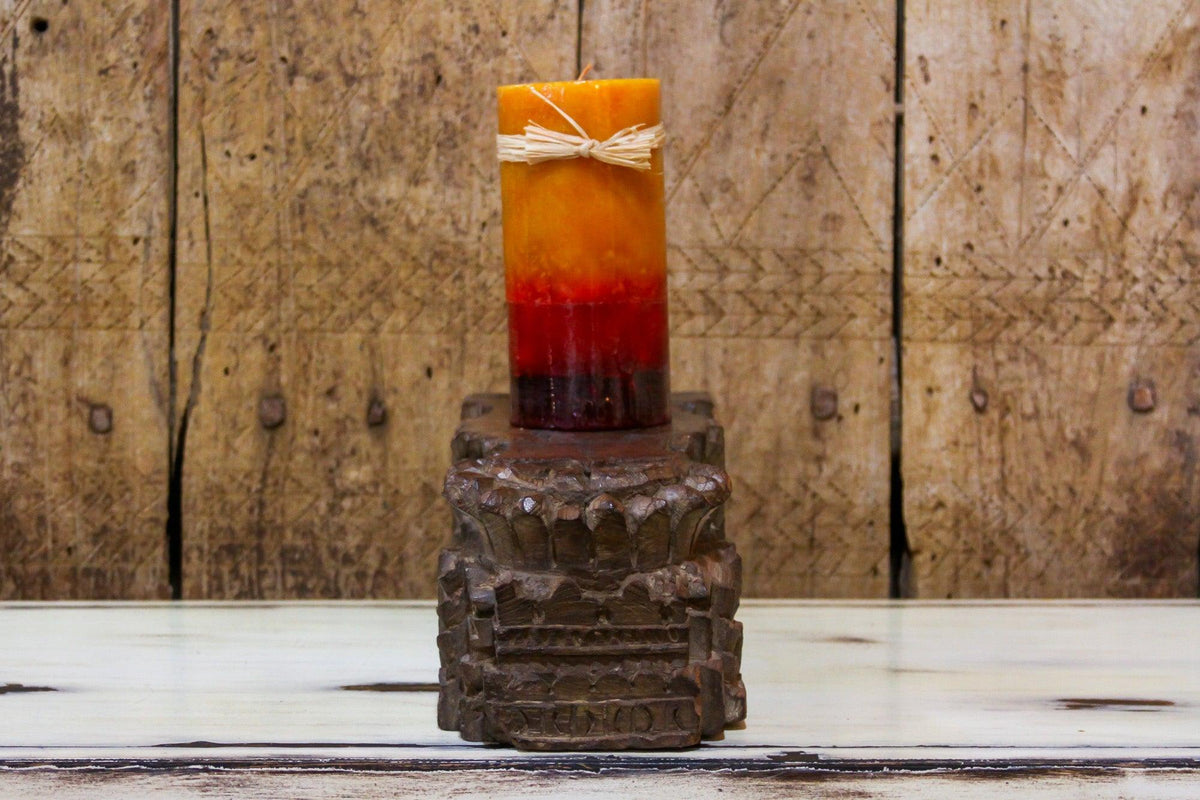Long Architectural Base Candle Holder