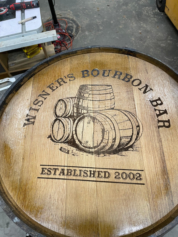 Premium Whiskey Barrel Cabinet
