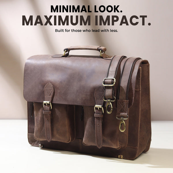 Buffalo Leather Messenger Bag