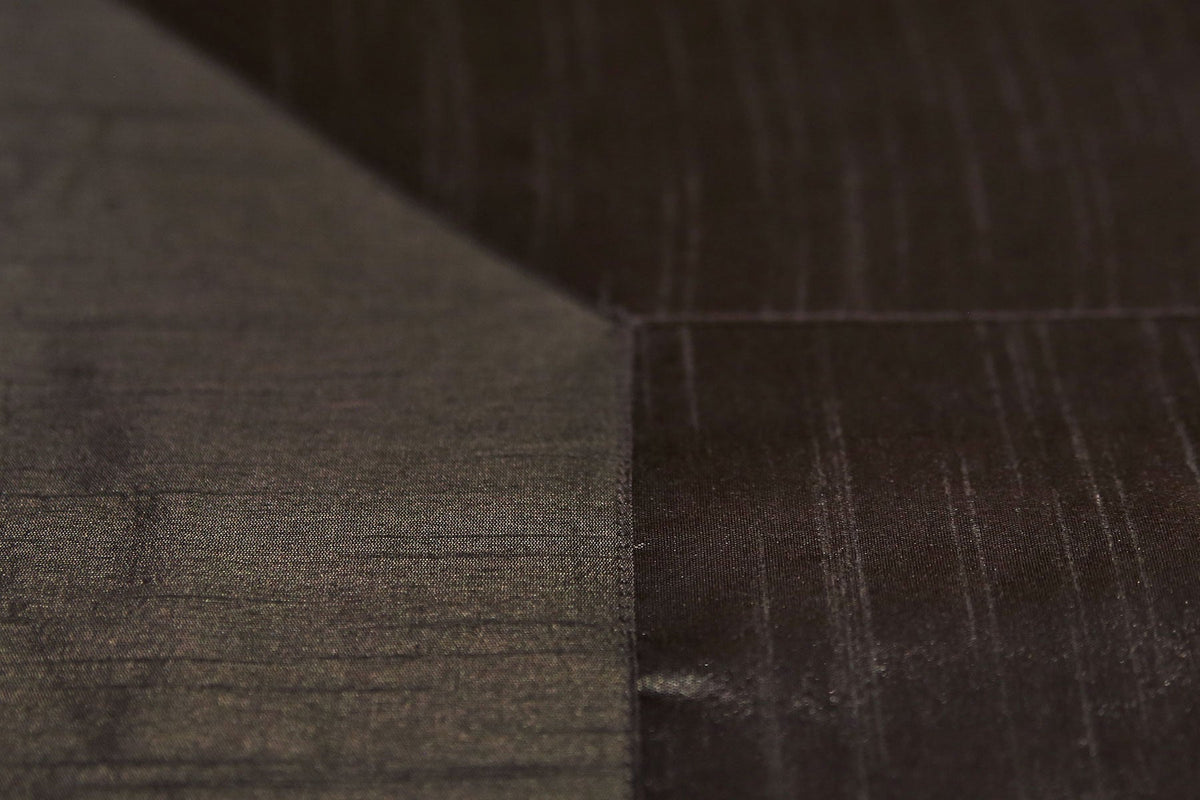 Black Silk Blend Duvet Cover