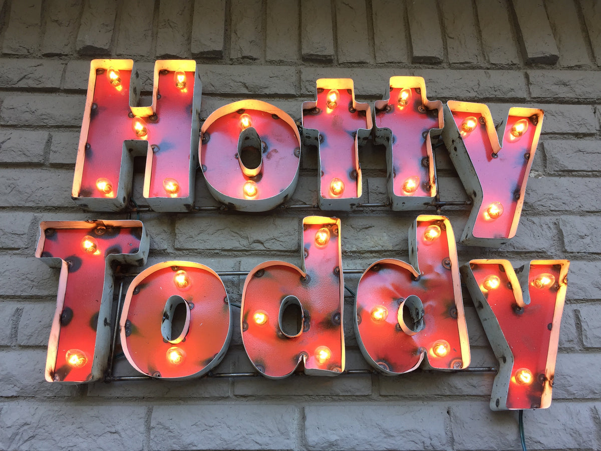 Ole Miss Hotty Toddy Lighted Recycled Metal Wall Decor