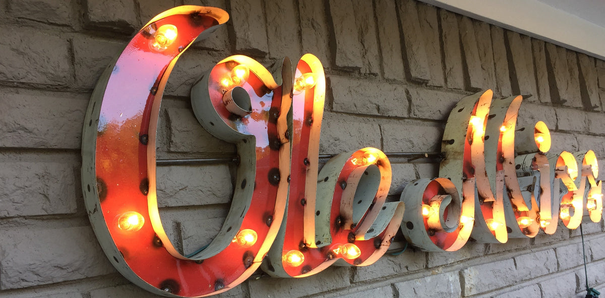 Ole Miss Lighted Recycled Metal Wall Decor