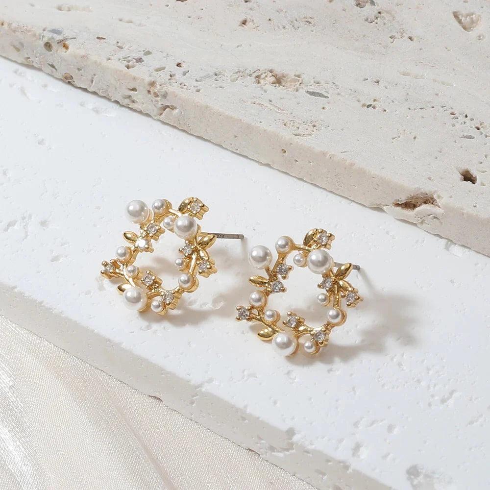 Pearl Wreath Earrings