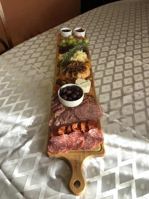 Bamboo Charcuterie Board With Handle 39.4