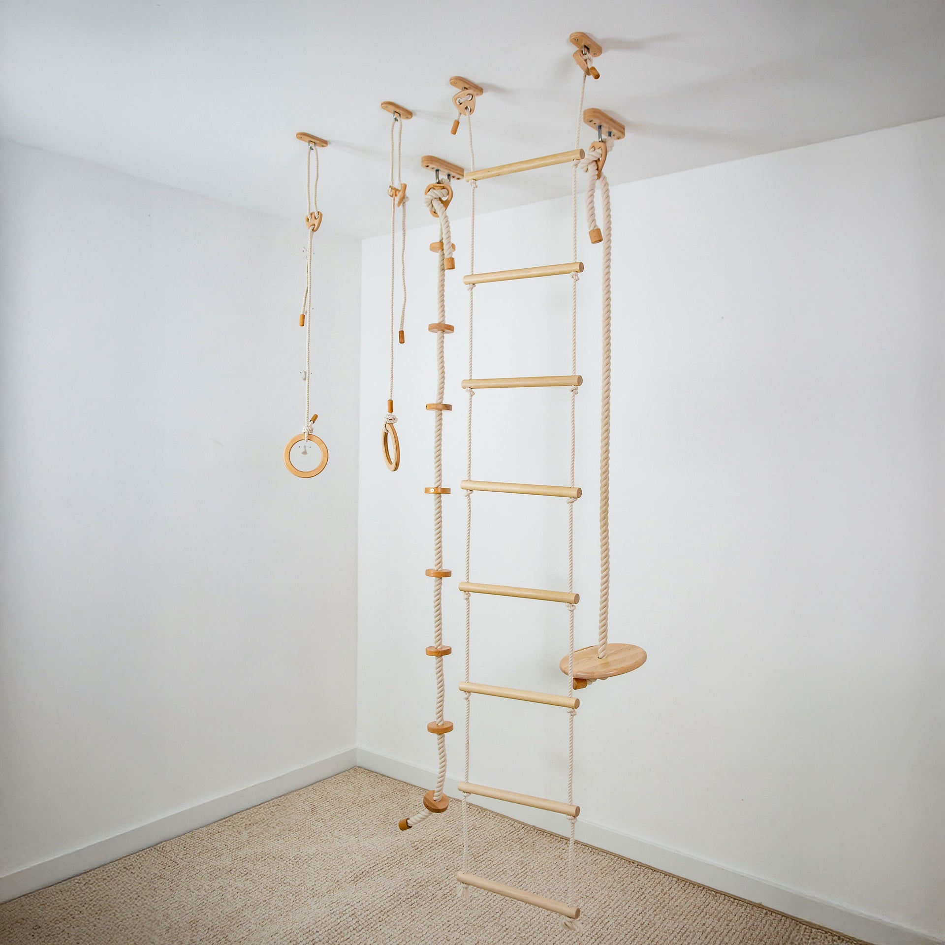 Kids Climbing Ropes