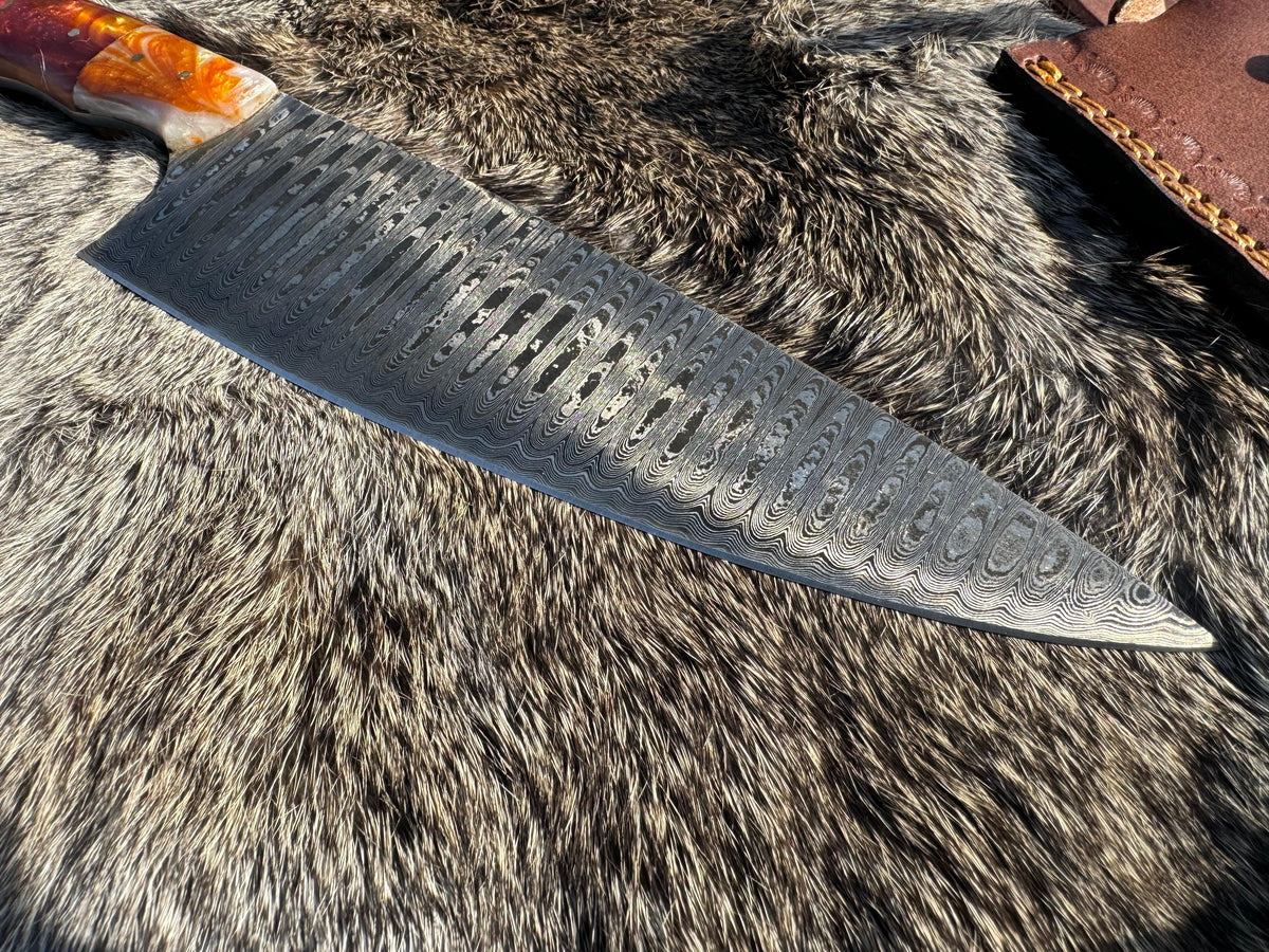 Damascus Steel Custom Chef Knife TK-104