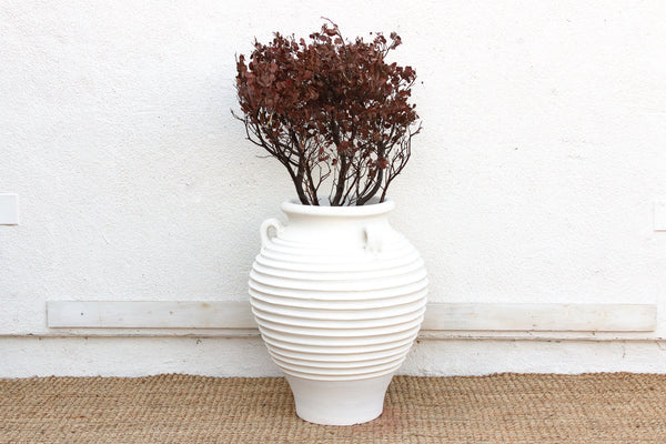 Large White Terracotta Greek Planter