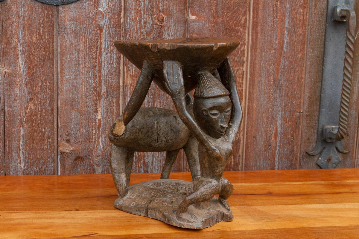 Tribal African Carved Stool