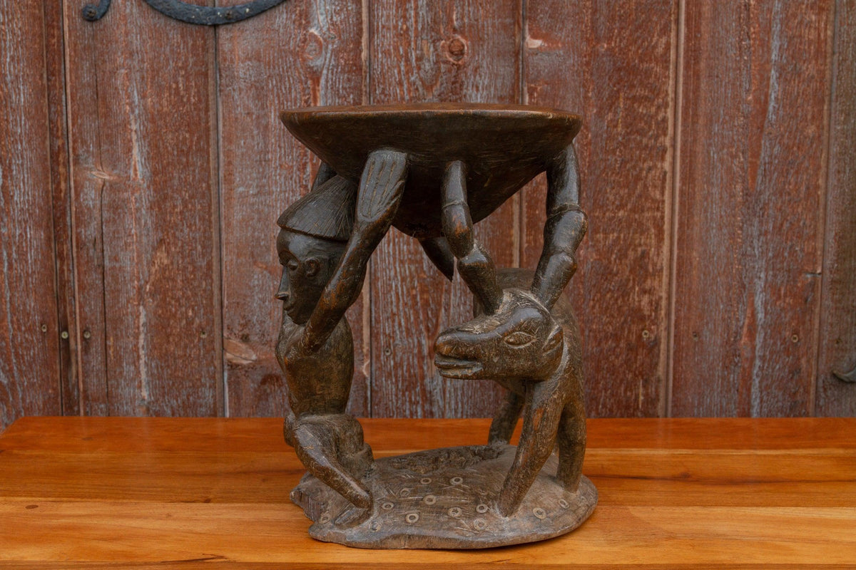 Tribal African Carved Stool