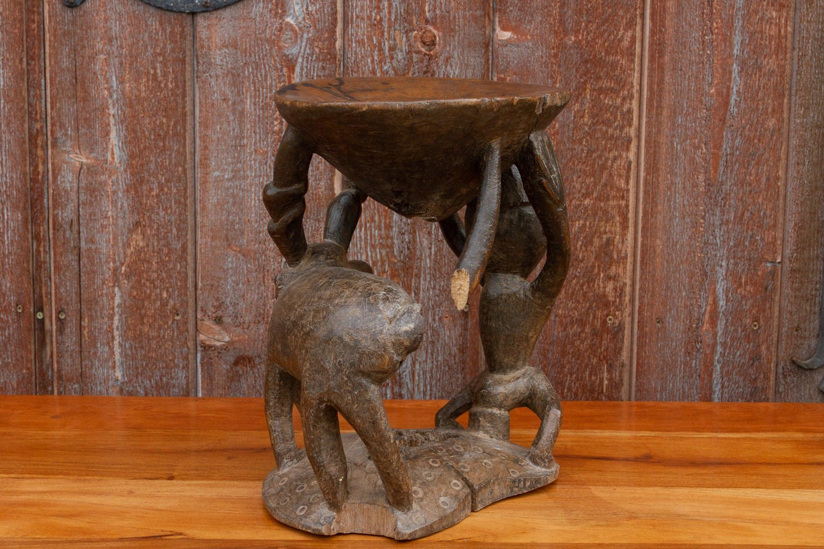 Tribal African Carved Stool
