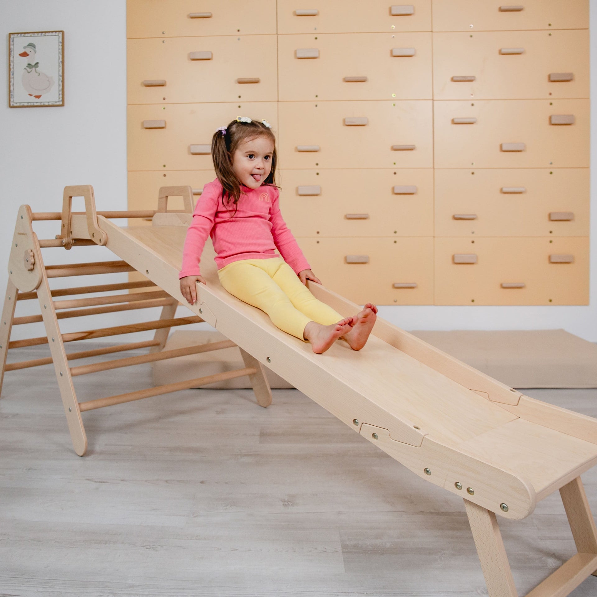 Wooden Climbing Set