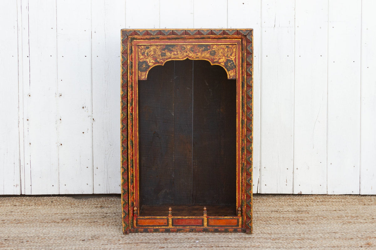Antique Painted Tibetan Altar Shrine