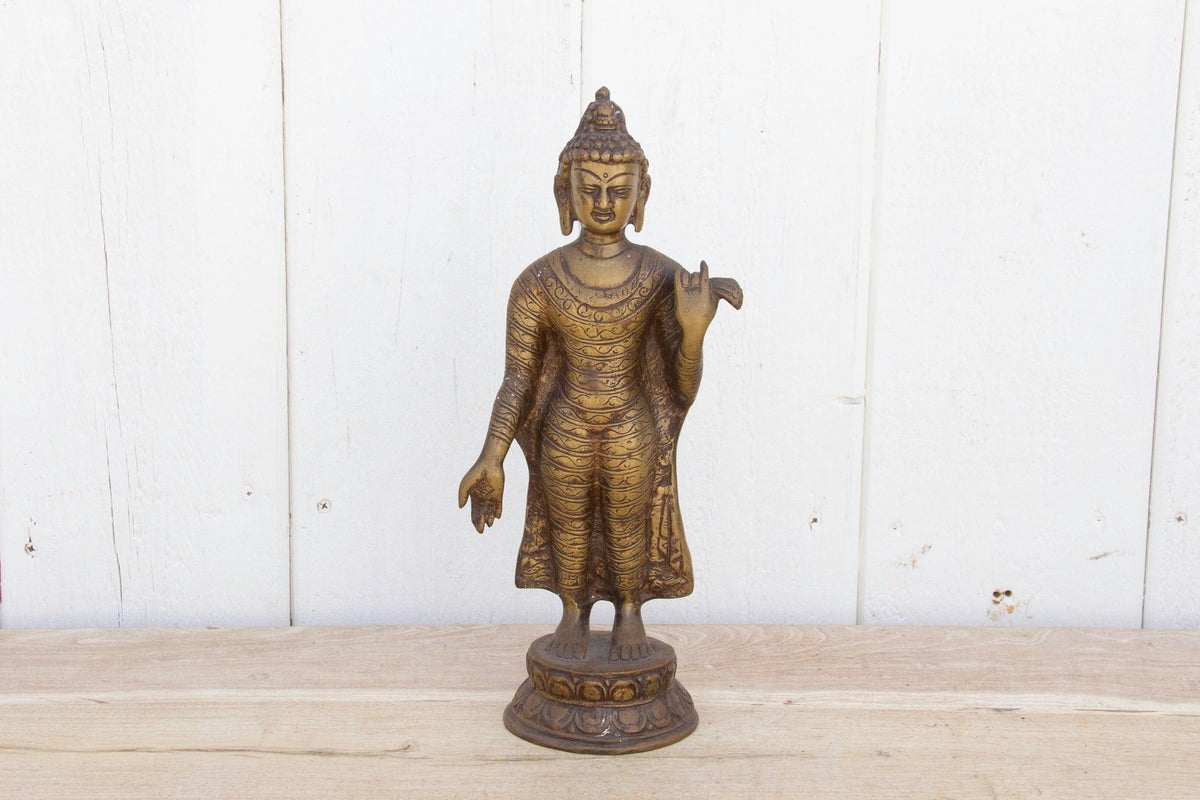 Gautam Buddha Brass Statue