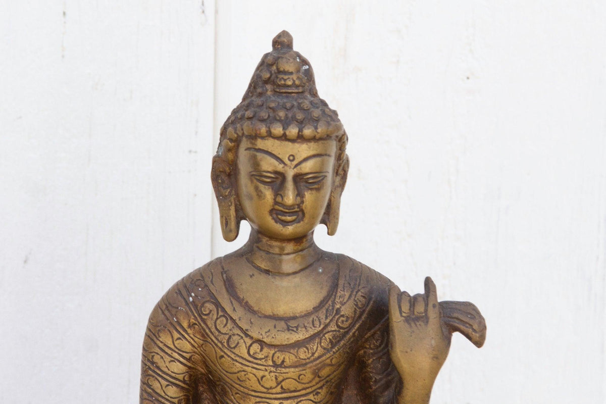 Gautam Buddha Brass Statue