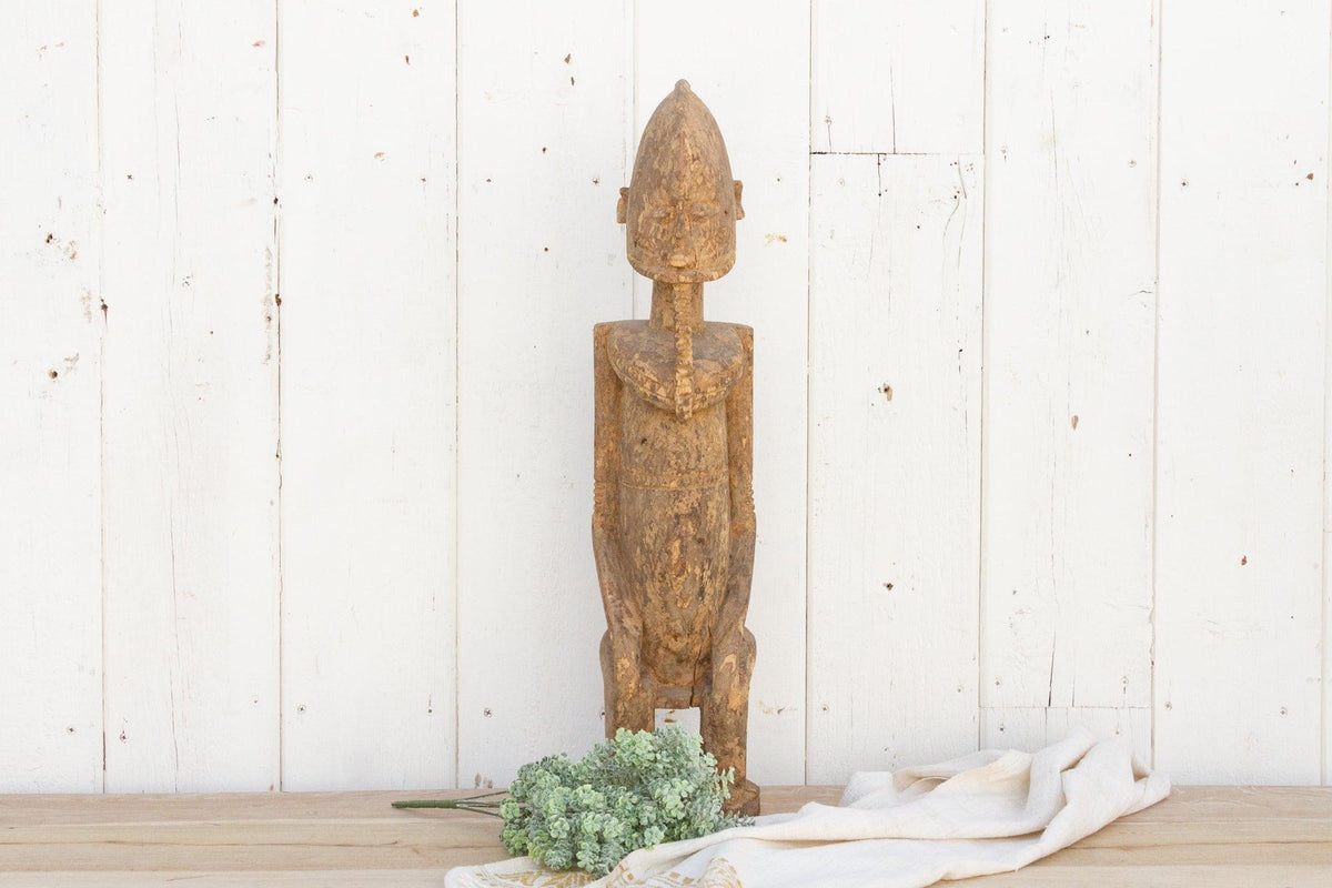 19th Century Primitive Tall African Statue