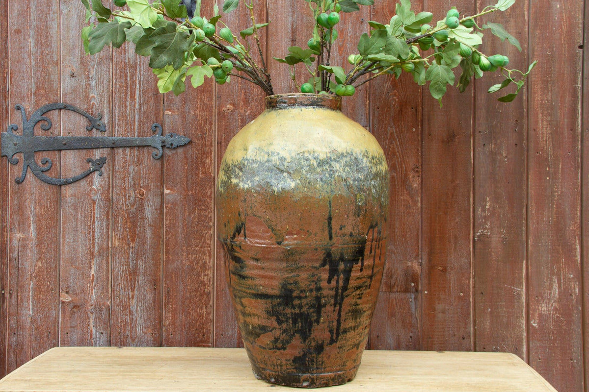 Antique Chinese Celadon Wine Earthenware Jar