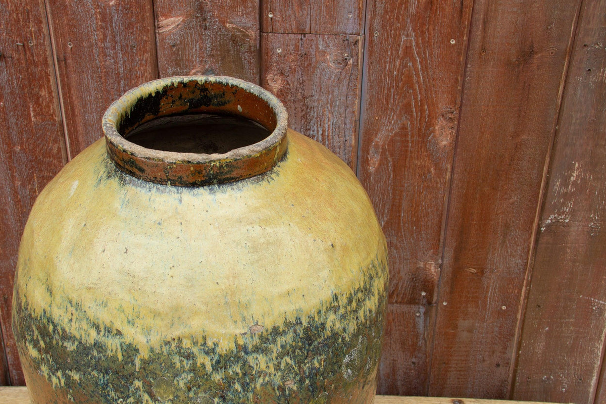 Antique Chinese Celadon Wine Earthenware Jar