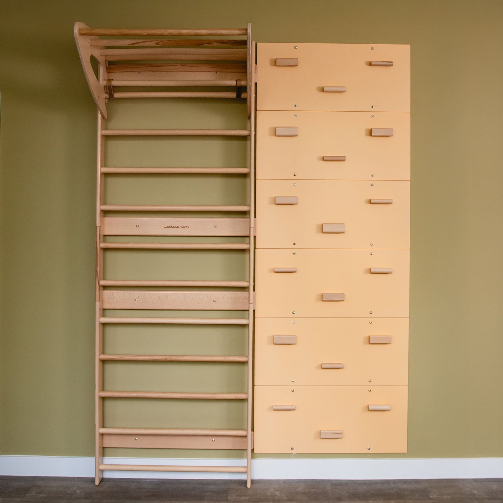 4-in-1 Swedish Wall Kit for Playroom