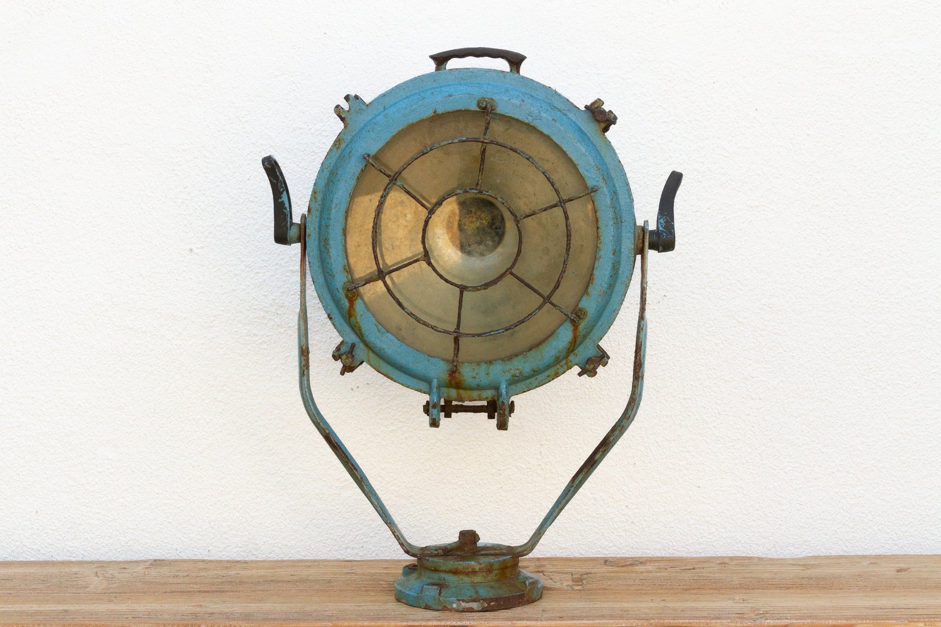 Antique Metal Sea Blue Ship Spotlight DE-COR | Globally Inspired