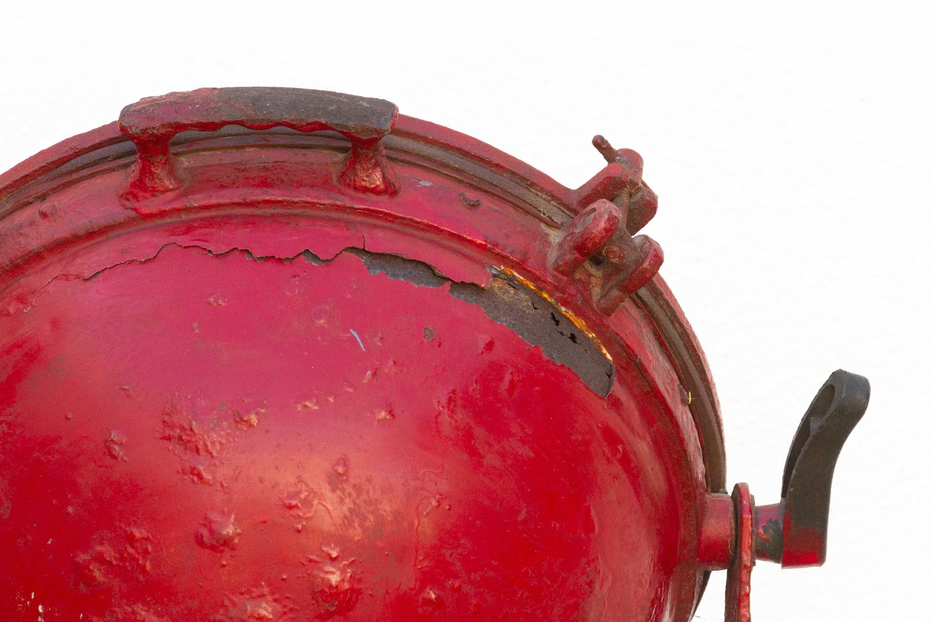 Antique Industrial Red Ship Lantern DE-COR | Globally Inspired