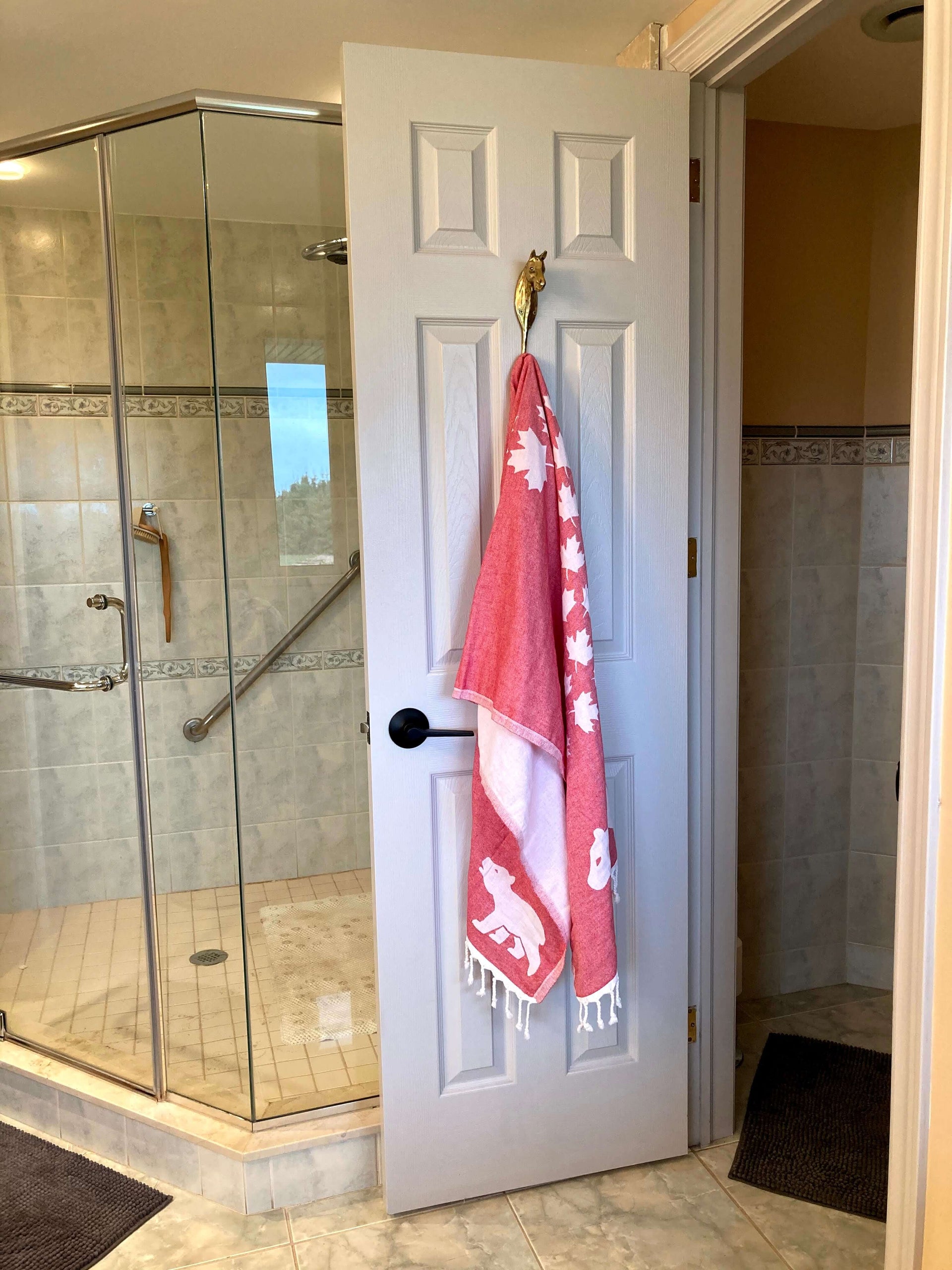 Turkish Towel | Body Towel | Canadian red and white