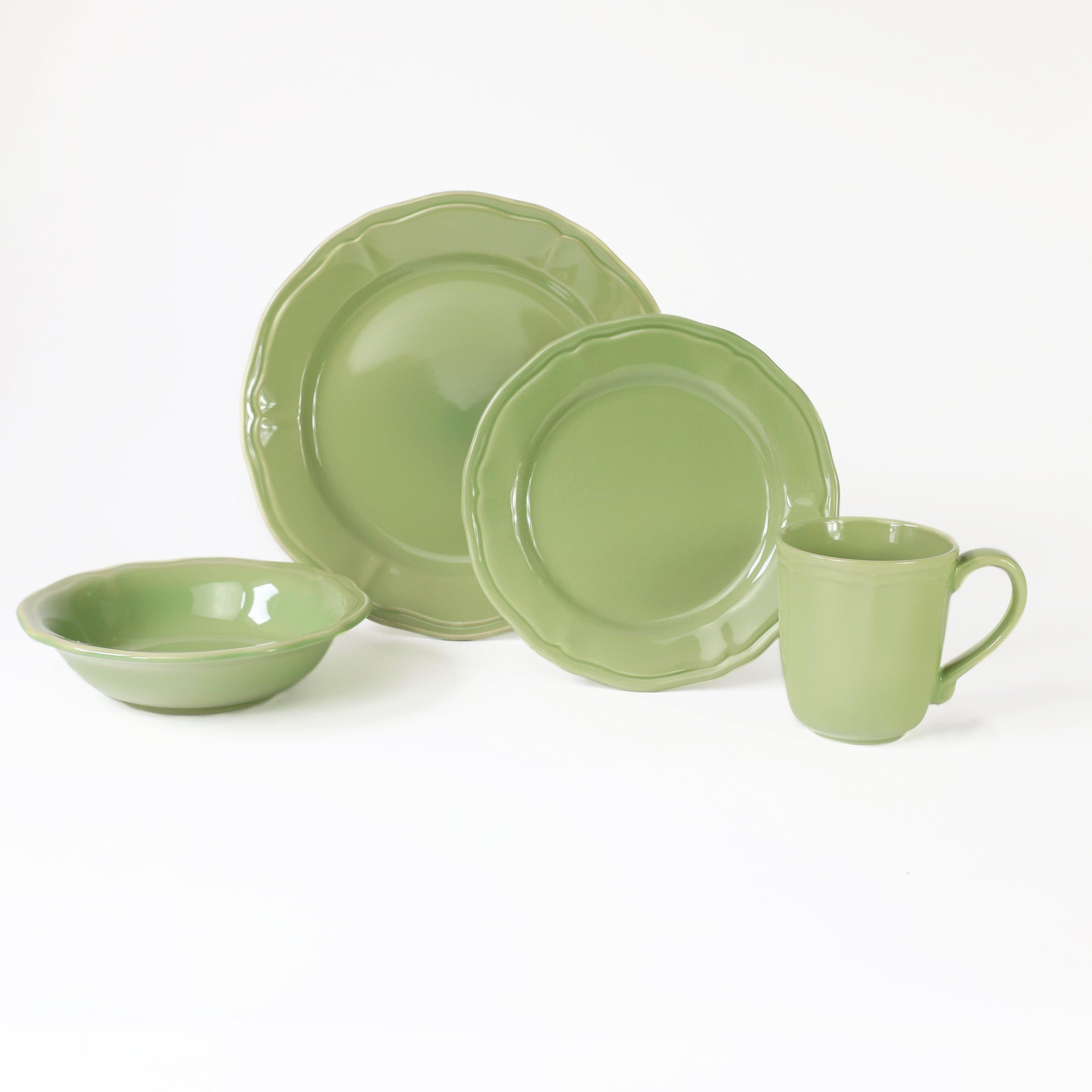 Siena 16 piece Dinnerware Set Green