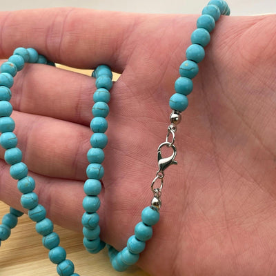 Donatello Gian Long 30 Inch Turquoise Ball Necklace